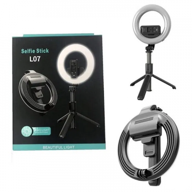 Монопод Ring Light L07 для селфі з кільцевою лампою 16см