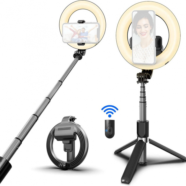 Монопод Ring Light L07 для селфі з кільцевою лампою 16см
