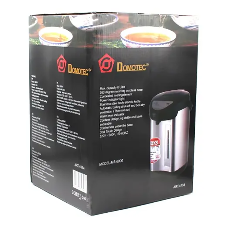 Термопот Domotec MS-6000 електрочайник 6L термос 750W