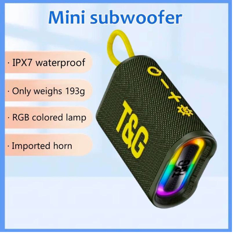 Портативна колонка TG-396 green Bluetooth