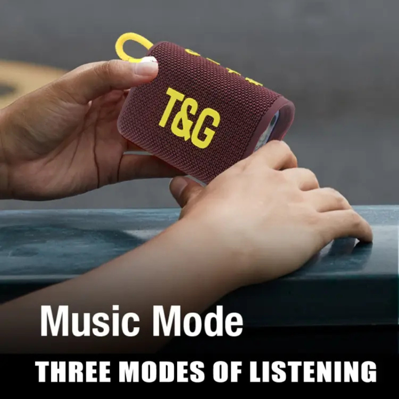 Портативна колонка TG-396 burgundy Bluetooth
